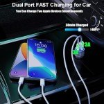 Apple 48W Dual Port Fast Car Charger Bundle
