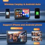 Volam 7'' HD Wireless CarPlay Screen and Stereo