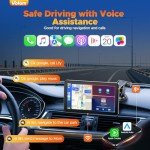 Volam 7'' HD Wireless CarPlay Screen and Stereo
