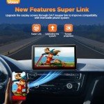 Volam 7'' HD Wireless CarPlay Screen and Stereo