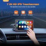 Volam 7'' HD Wireless CarPlay Screen and Stereo