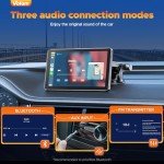 Volam 7'' HD Wireless CarPlay Screen and Stereo