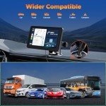 Volam 7'' HD Wireless CarPlay Screen and Stereo