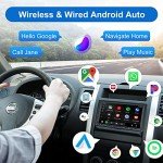 7-Inch Touchscreen Double Din Car Stereo with Wireless CarPlay