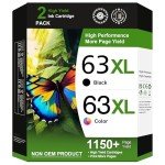 HP 63XL Ink Cartridge Combo Pack - Black & Color