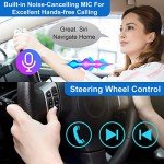 7-Inch Touchscreen Double Din Car Stereo with Wireless CarPlay