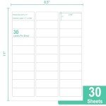 L LIKED Printable Mailing Address Labels, 900 Pack