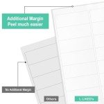 L LIKED Printable Mailing Address Labels, 900 Pack