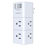 USB Outlet Extender with 6 AC and 3 USB Ports
