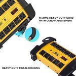 Heavy Duty 10-Outlet Metal Power Strip