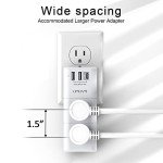 USB Outlet Extender with 6 AC and 3 USB Ports