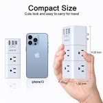 USB Outlet Extender with 6 AC and 3 USB Ports