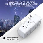 USB Outlet Extender with 6 AC and 3 USB Ports