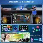 7" Double Din Car Stereo with Wireless CarPlay