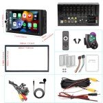 7" Double Din Car Stereo with Wireless CarPlay