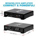 BOSS R1100MK Monoblock Car Amplifier & Wiring Kit