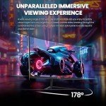 CRUA 24" Curved FHD Gaming Monitor with FreeSync