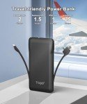 TG90° 10000mAh Portable Charger with Built-in Cables
