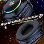 Tatybo Wireless Gaming Headphones with Detachable Mic