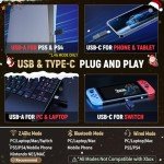 Tatybo Wireless Gaming Headphones with Detachable Mic