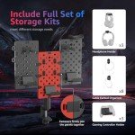 Modular Gaming Headphone and Controller Holder - Red