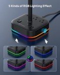 TROND RGB Headphone Stand with USB Ports