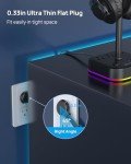 TROND RGB Headphone Stand with USB Ports