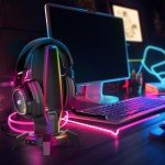 Jimonyer RGB Headphone Stand with USB Ports