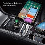 4-Port QC 3.0 Fast USB Car Charger Adapter