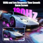 Gawfolk 27" Curved Gaming Monitor 165Hz 1080P