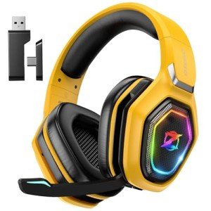 Ozeino Wireless Gaming Headset for PC and Consoles