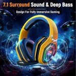 Ozeino Wireless Gaming Headset for PC and Consoles