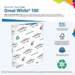 Hammermill Great White Recycled Printer Paper, 500 Sheets
