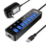 Atolla 7-Port USB 3.0 Hub with Smart Charging