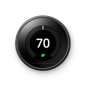 Google Nest Learning Thermostat - Mirror Black