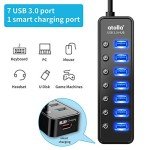 Atolla 7-Port USB 3.0 Hub with Smart Charging