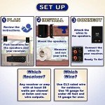 Acoustic Audio AA351B 500W Indoor Outdoor Speakers