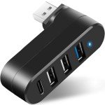 VIENON Rotatable 4-Port USB 3.0 Hub