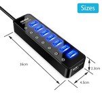 Atolla 7-Port USB 3.0 Hub with Smart Charging