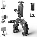 NEEWER Super Clamp with Dual Ballhead Arm