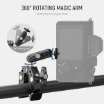 NEEWER Super Clamp with Dual Ballhead Arm