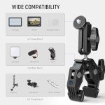 NEEWER Super Clamp with Dual Ballhead Arm