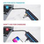 ONFINIO 7-Port USB 3.0 Hub with Switches