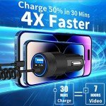 Caiinei MFi iPhone Fast Car Charger & Cable