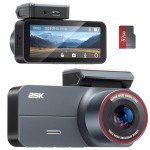2.5K QHD Dash Cam with 160° Wide Angle