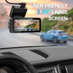 2.5K QHD Dash Cam with 160° Wide Angle