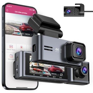OMBAR 3-Channel Dash Cam with WiFi & GPS