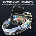 2.5K QHD Dash Cam with 160° Wide Angle