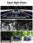 OMBAR 3-Channel Dash Cam with WiFi & GPS