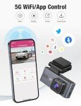 OMBAR 3-Channel Dash Cam with WiFi & GPS